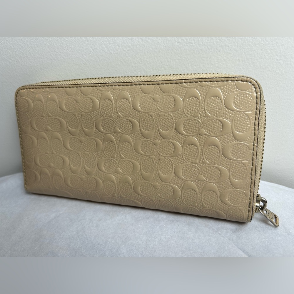 Coach Tan Embossed Wallet - Picture 3 of 15